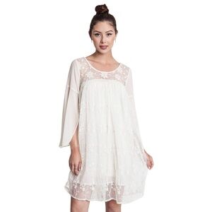 Umgee Elegant White Lace Dress